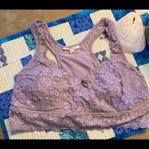 Easel padded stretch lace bra